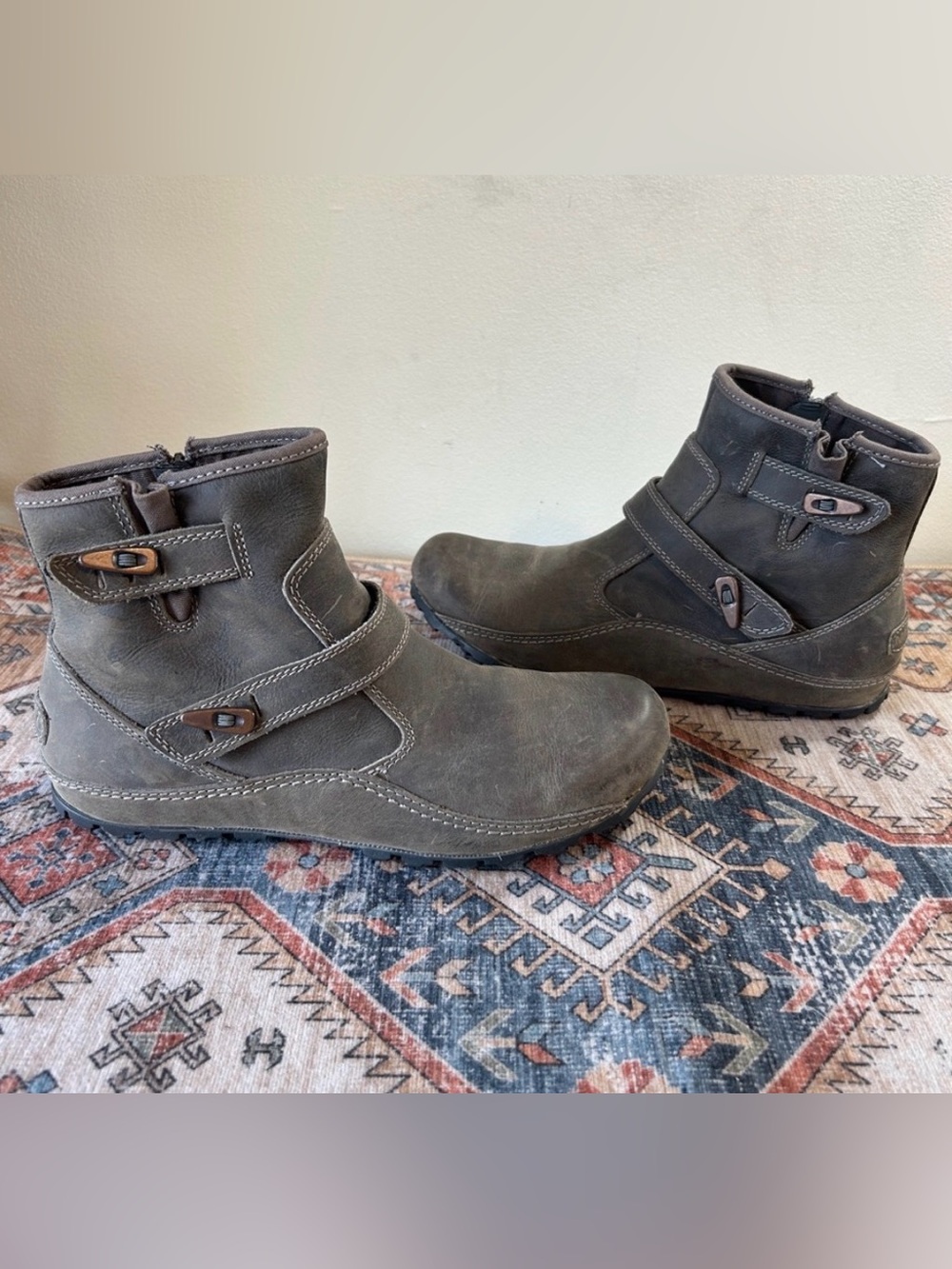 Merrell “Goose” Haven Duo Gray Waterproof Leather Hiking Performance Ankle Boots